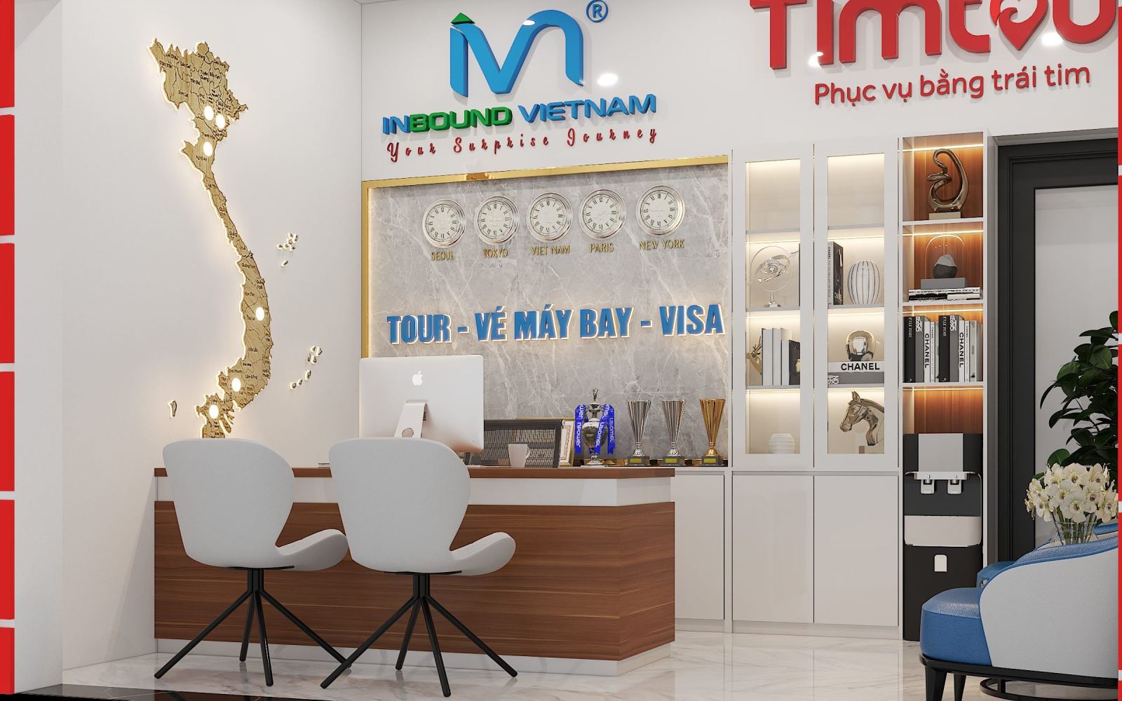 Đại lý sẽ được hỗ trợ thiết kế văn phòng